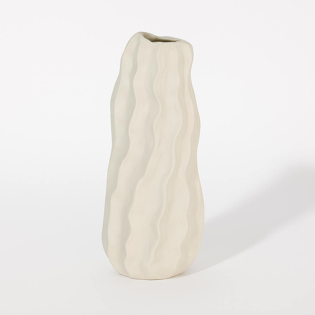 Ceramic Dot Vase Long