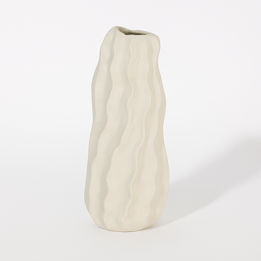 Ceramic Dot Vase Long