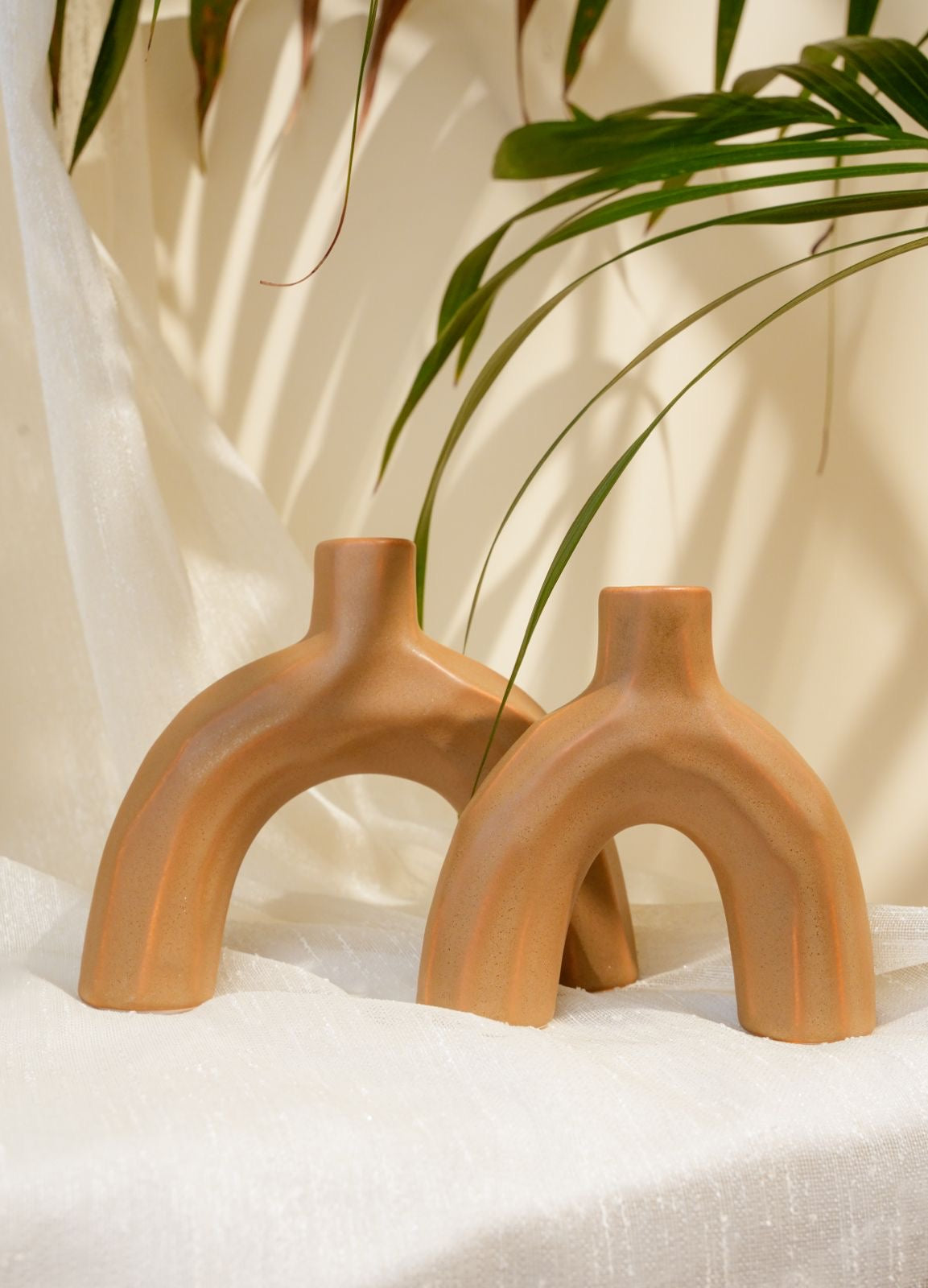 Brown Candle Holder S