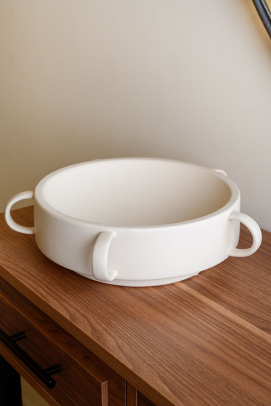 Ceramic Storage Tray White