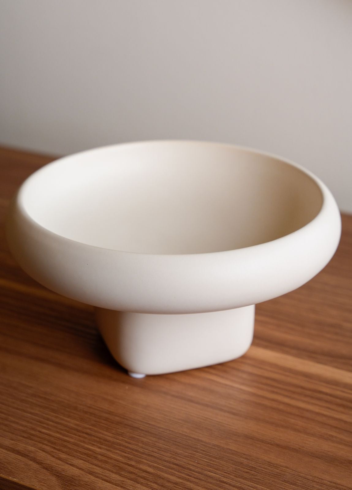 Storage Bowl Short Milk White