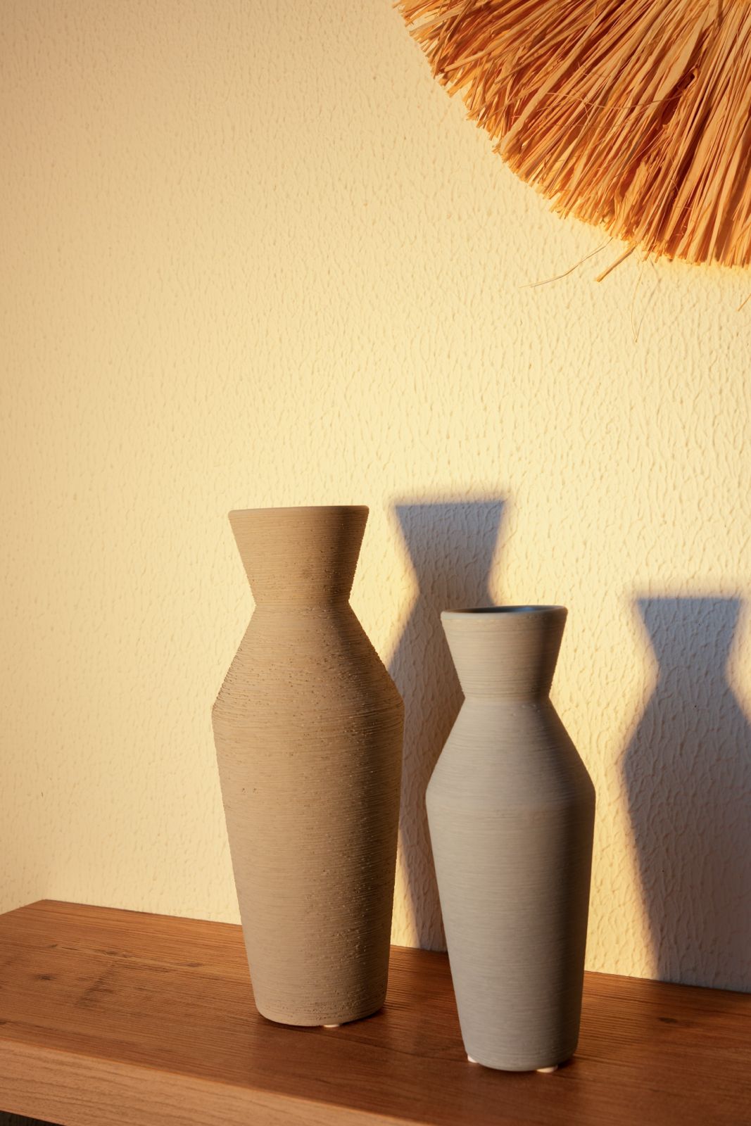 Bluish Brushed Vase S