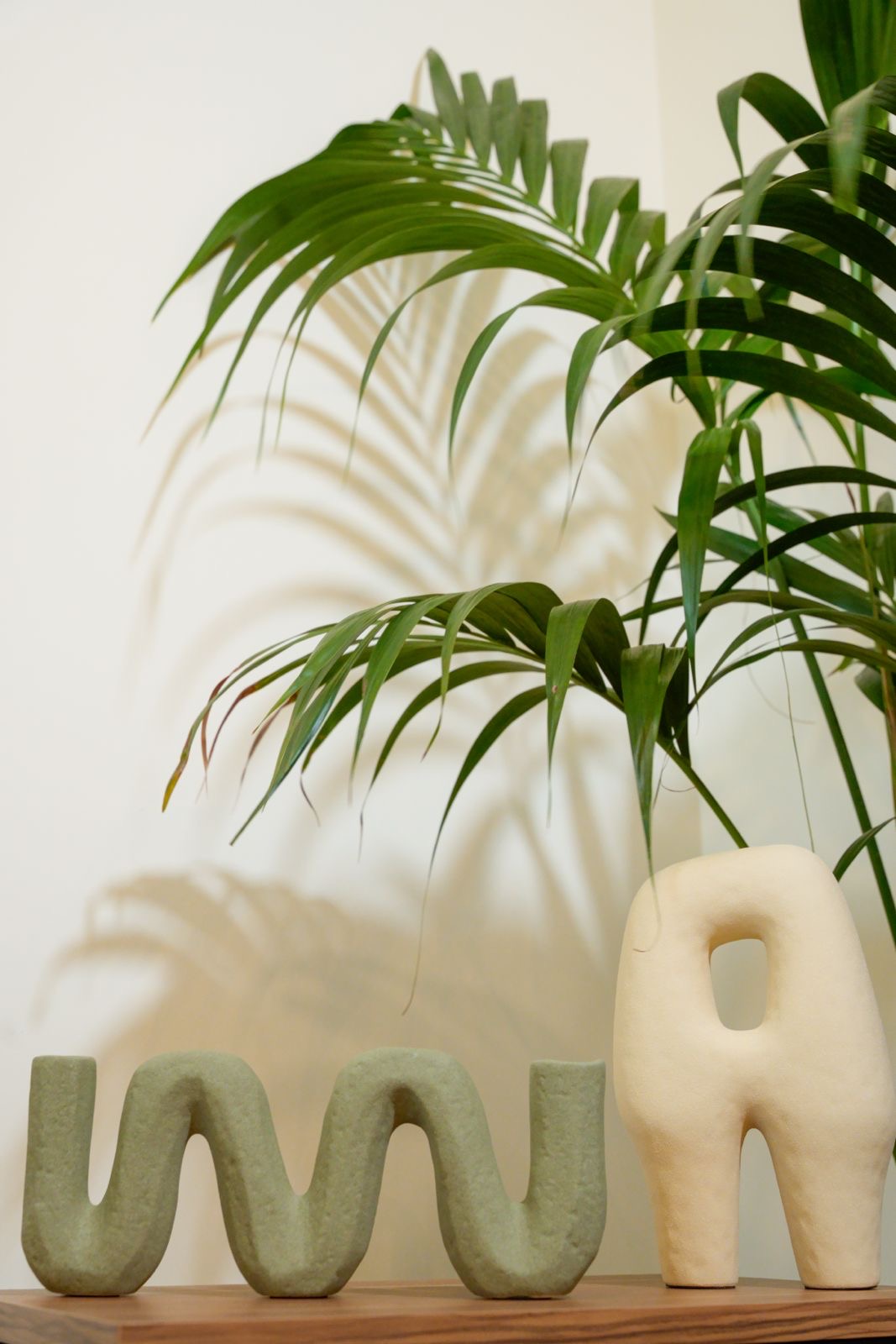 Frosted W Green Sculpture