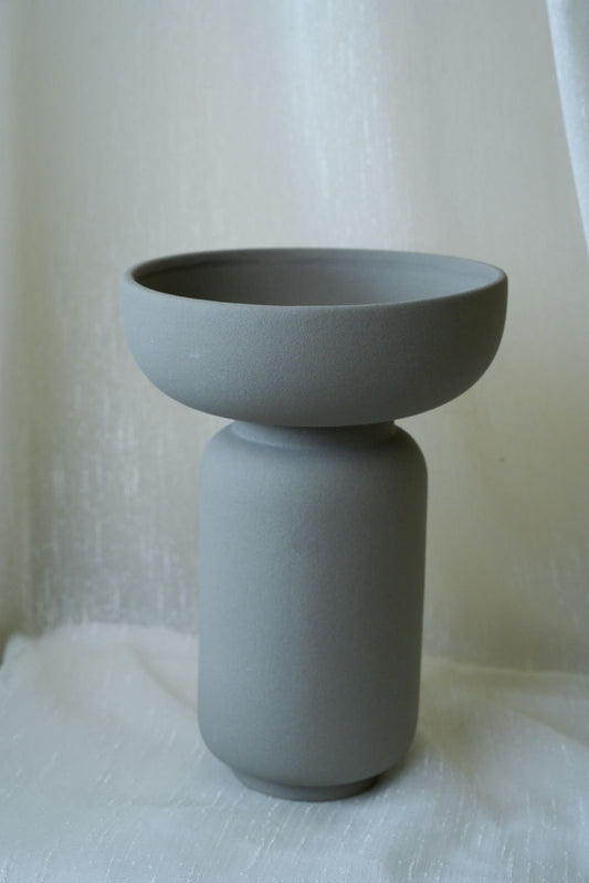 Matte Ceramic Gray Vase