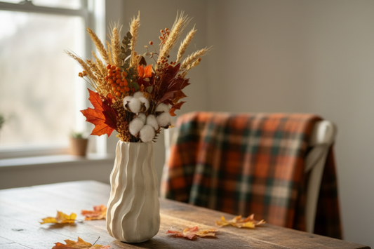 Ceramic Dot Vase Long