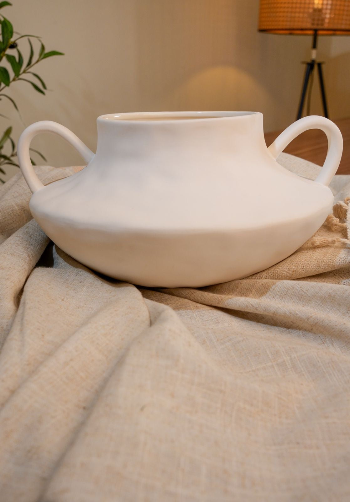 White Pitcher Vase