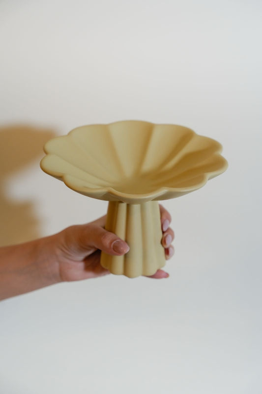Flower Shaped Storage Tray Khaki